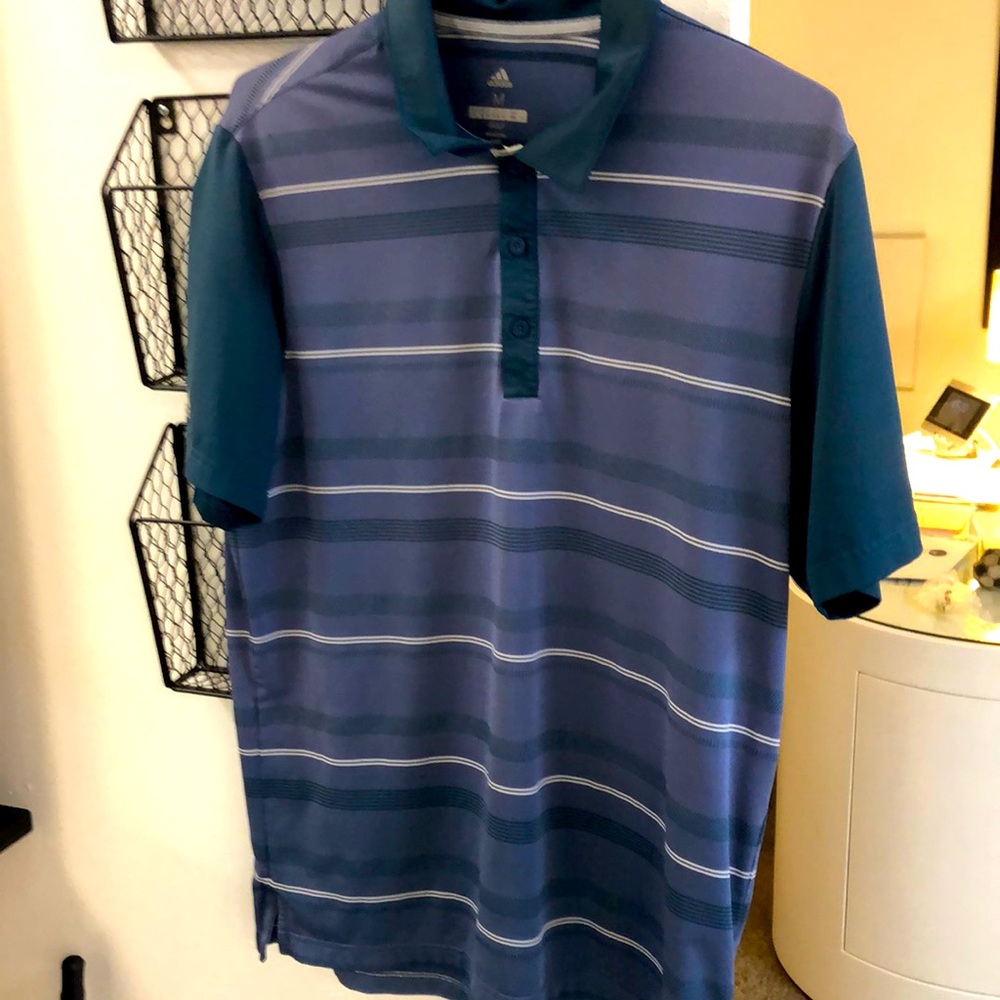 Adidas Men’s three colored striped polo